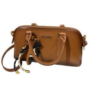 Steve Madden Tan Crossbody Bag with Gold Accents